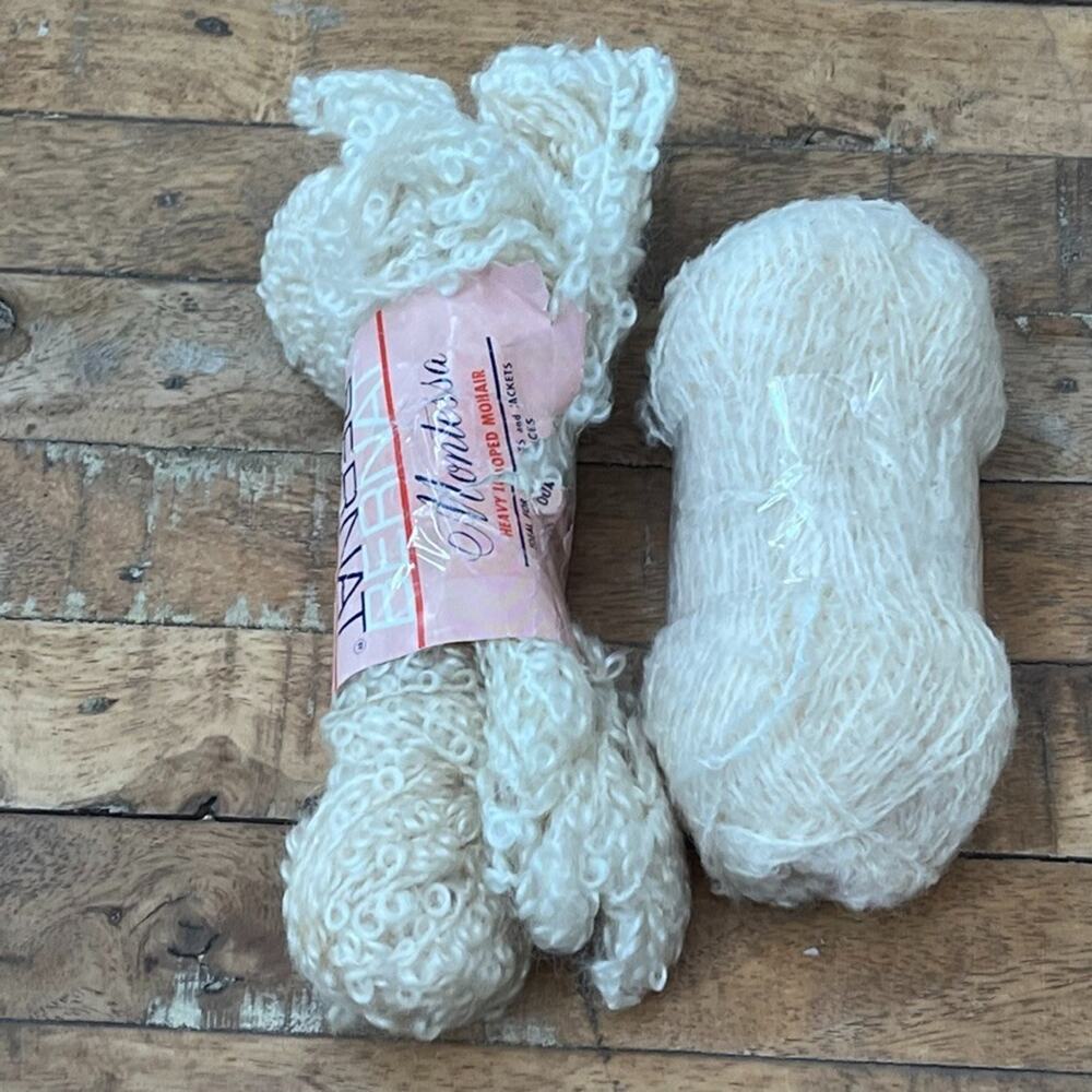 Bernat Montessa Heavy Looped Mohair & Unbranded Wool Ivory